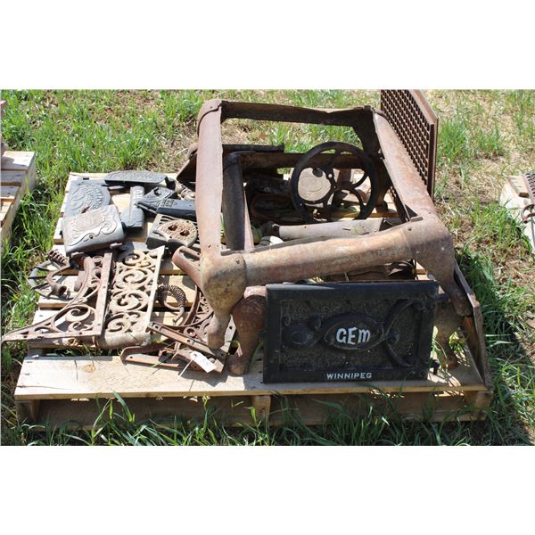 Vintage Stove Parts with Advertising Names