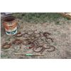 Image 1 : Vintage Horseshoes and Coop 5 Gal Oil Pail