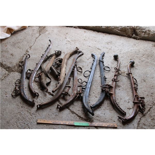 Horse Haines and Haine Parts (One Pair Stamped Walsh? 1918, One of them is Also Broken)