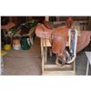 Image 1 : Riley McCormick 410 Saddle with Wooden Stand