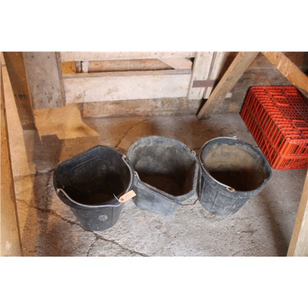 (3) Feed Pails