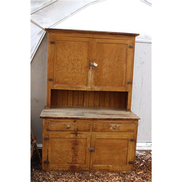 Vintage Wooden Hutch (51" W x 75" H x 30")