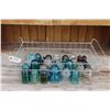 Image 1 : Lot of Vintage Insulators (Some Have Chips in Metal Tray)