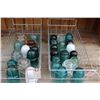 Image 1 : Lot of Misc Insulators in Metal Trays (2) (Some have chips)