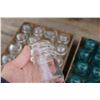 Image 4 : Lot of Clear and Blue Insulators (Some have Chips)