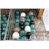 Image 3 : Lot of Misc Vintage Insulators (Some Have Chips) (2 Metal Trays)