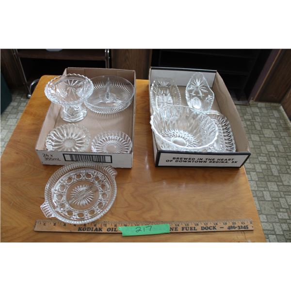 (2X THE MONEY) 2 Boxes of Clear Glass