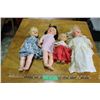 Image 1 : 4 Vintage Dolls (Rubber) Eyes Close