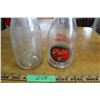 Image 2 : (2X THE MONEY) 2 Palm Dairy Advertising Milk Bottles (has chip on top)