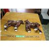 Image 4 : 2 Ceramic Horses Clydesdale