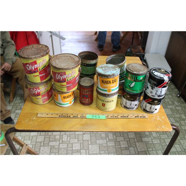 2 Boxes of Collector Tins