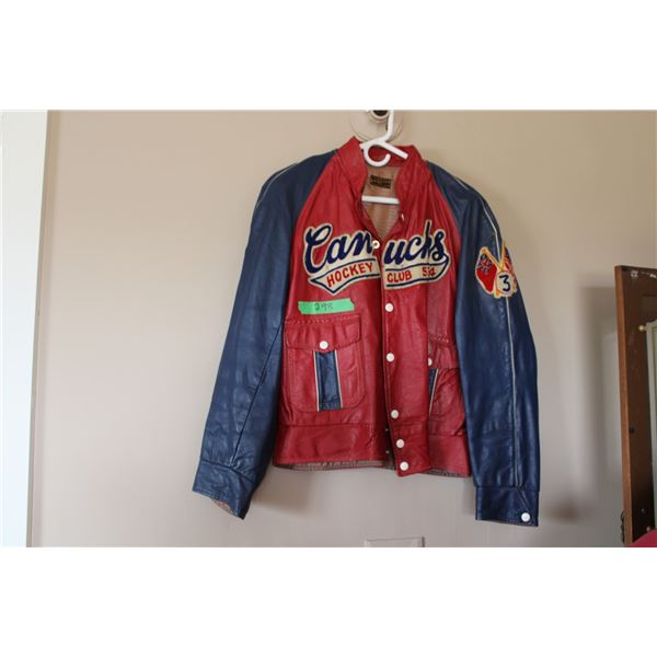 Canucks Hockey Club Leather Jacket