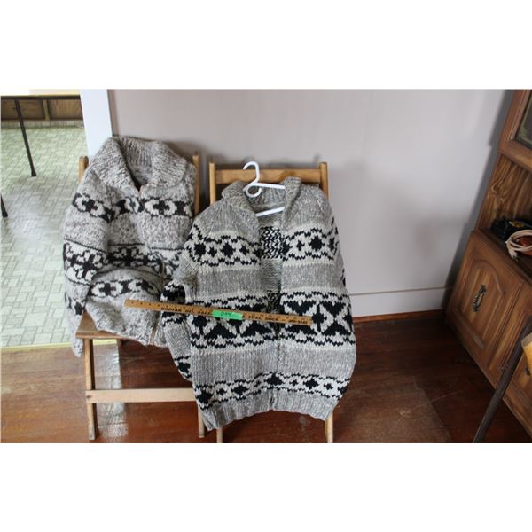 (2X THE MONEY) Cowichan Style Wool Sweaters