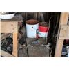 Image 6 : Lot of Contents In Shed Scrap Iron Tools Misc Items Pails of Bolts Esso Containers B/A Garbage Barre