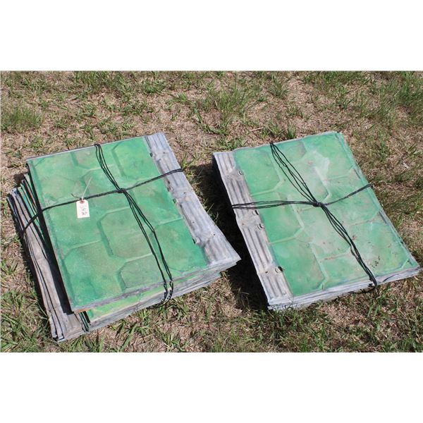 (2X THE MONEY) special quality copper bearing shingle plate (40 pieces total)