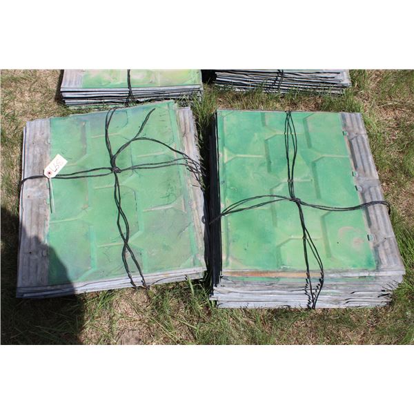 (2X THE MONEY) special quality copper bearing shingle plate (40 pieces total)