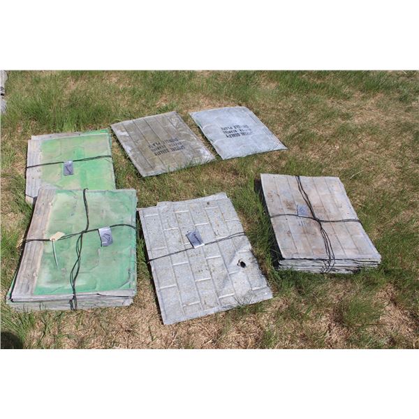 Mixed special quality copper bearing shingle plate (43 pieces total)