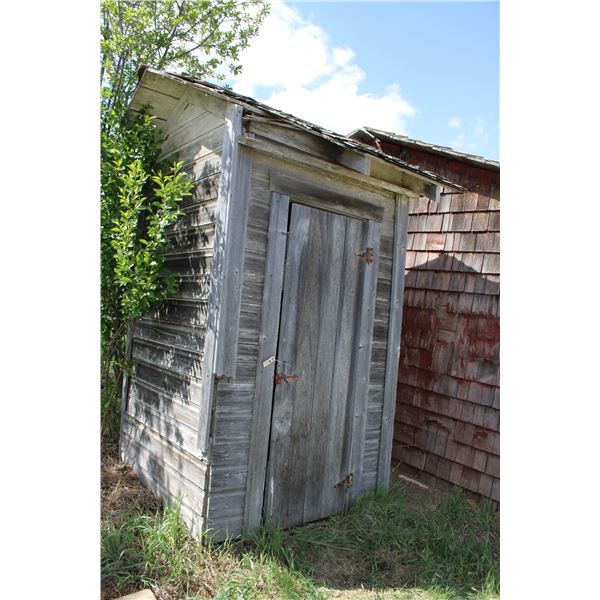 Vintage Out House Door Building