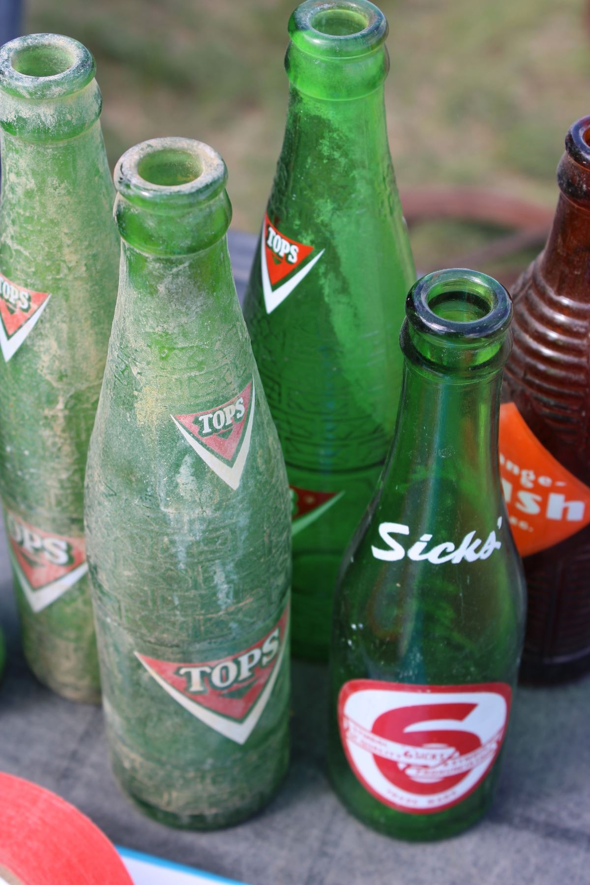7 Vintage Pop Bottles