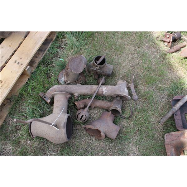 Vintage Cast Iron Items Possibly Rumely Tractor Parts