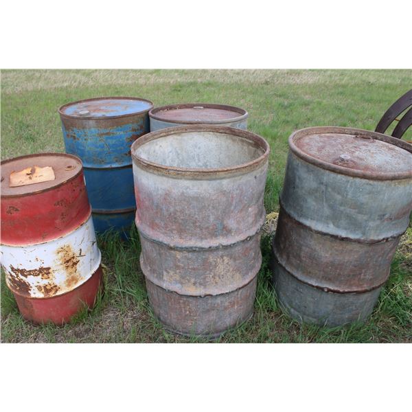 8 Oil Barrels One is Esso