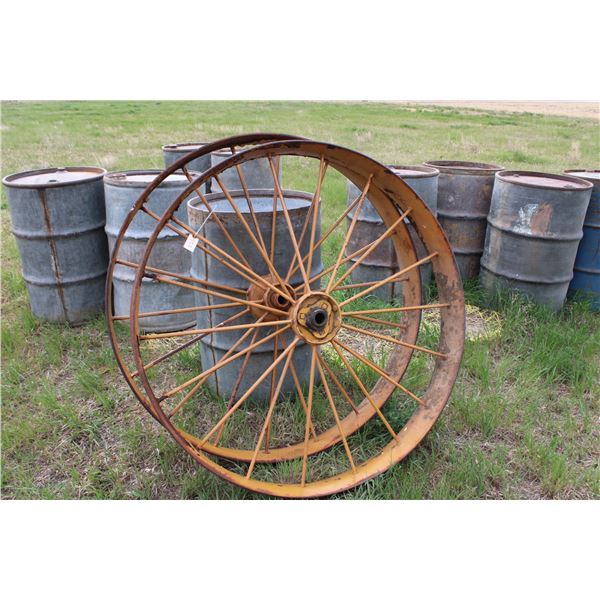 (2X THE MONEY) Steel Wheels 48" Diameter