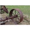 Image 3 : (2X THE MONEY) Set of 2 Steel Wheels on Axle 33" Diameter Possibly from Steamer