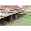 Image 6 : Bale Wagon Trailer with Hydraulic Winch in Front 24 ft Long 10 ft Wide