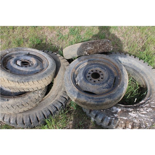 Lot of Misc Tires 2 Bigger and 4 Smaller Ones