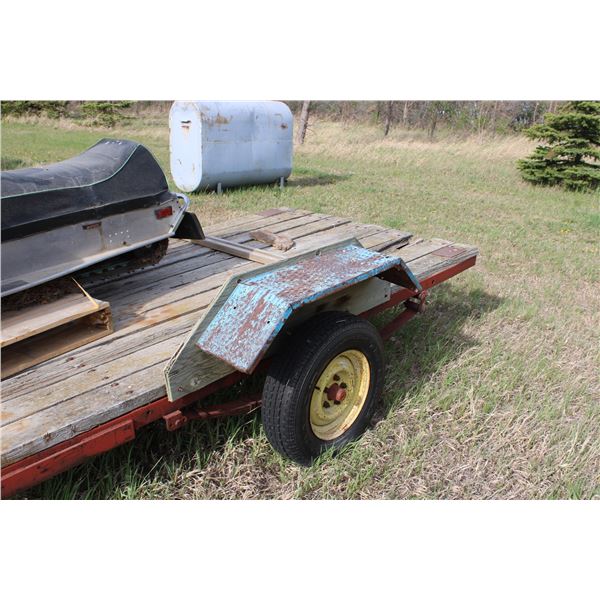 Snowmobile Flat Deck Trailer 10ft Long