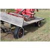 Image 6 : Rubber Tire Wooden Wagon (Poor Tires) 11 ft x 6 ft