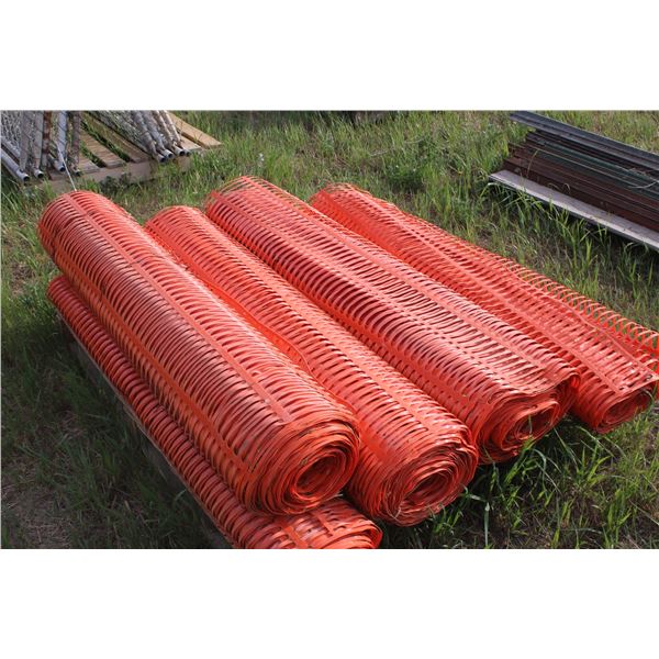 (4X THE MONEY) Rolls of Snow Fencing