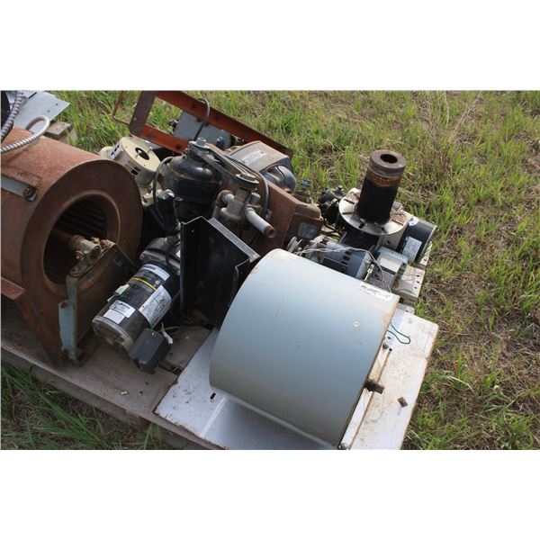 Pallet of Scrap Iron Motor Forging Blower Jet Pumps