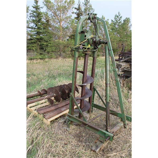 Auger Drilling Belton Texas with 4 Auger Bits 6", 14", 12"