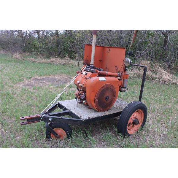 Wisconsin Motor On Trailer 3 Wheeled Trailer