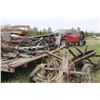 Image 2 : Misc Lot Wheels Wagon Wheels Hay Rack