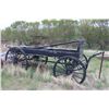 Image 1 : 4 Wheeled Wagon Black Horse Wagon
