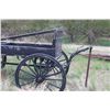 Image 2 : 4 Wheeled Wagon Black Horse Wagon