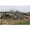 Image 1 : Pile of Used Board Fence Poles Railway Ties (Huge Lot)