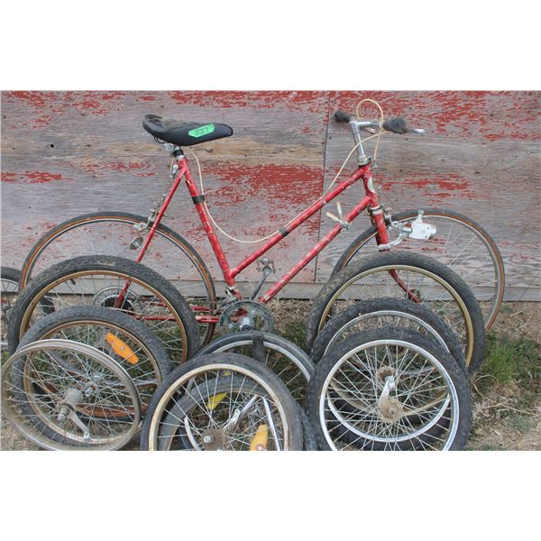 Bike with Misc Bike Parts Tires