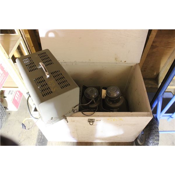 Sound System In Wooden Crate Box