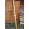 Image 1 : Set of 1940's Skis with 2 Poles Length of Ski 89"