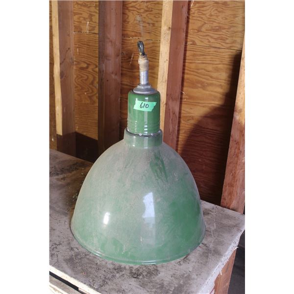 Vintage Enamel Light Fixture