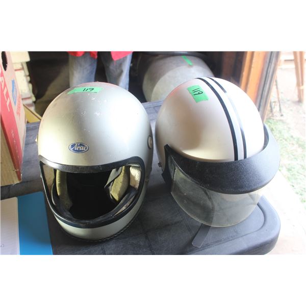 2 Snowmobile Helmets