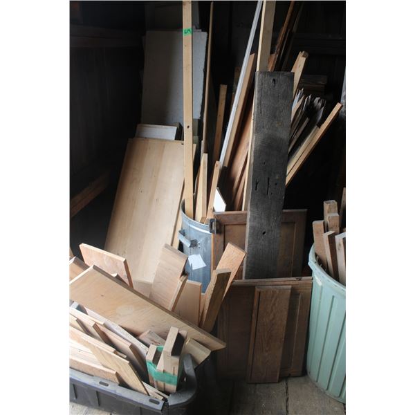 Lumber Garbage Cans Misc Lot of Wood