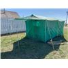 Image 3 : Vintage 8ft x 6ft x 11ft Tent With Pegs and Tie Downs