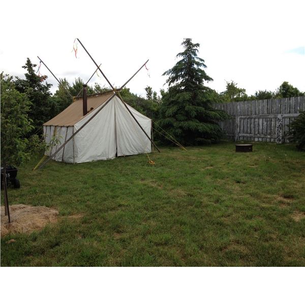 12ft x 14ft x 5ft x 8ft Tent and Hardware (You Use Electrical Conduit To Build the Structure)
