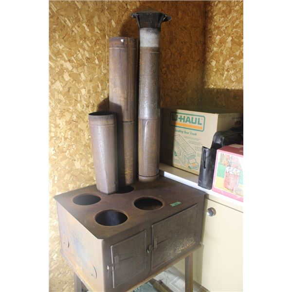 Vintage Stove on Stand 28.5" x 21"