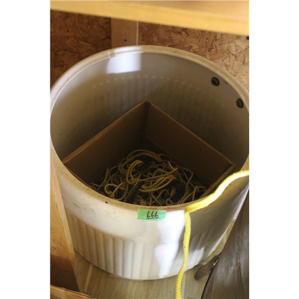 Bungee Cords Enamel Washer Tub