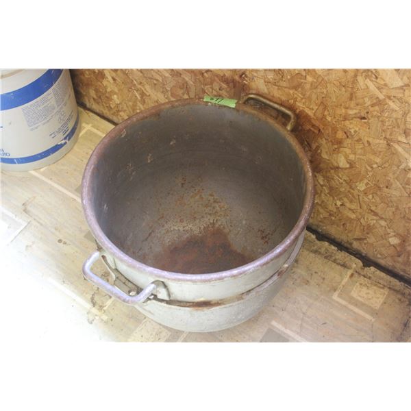 Tin Cauldron 15" Diameter